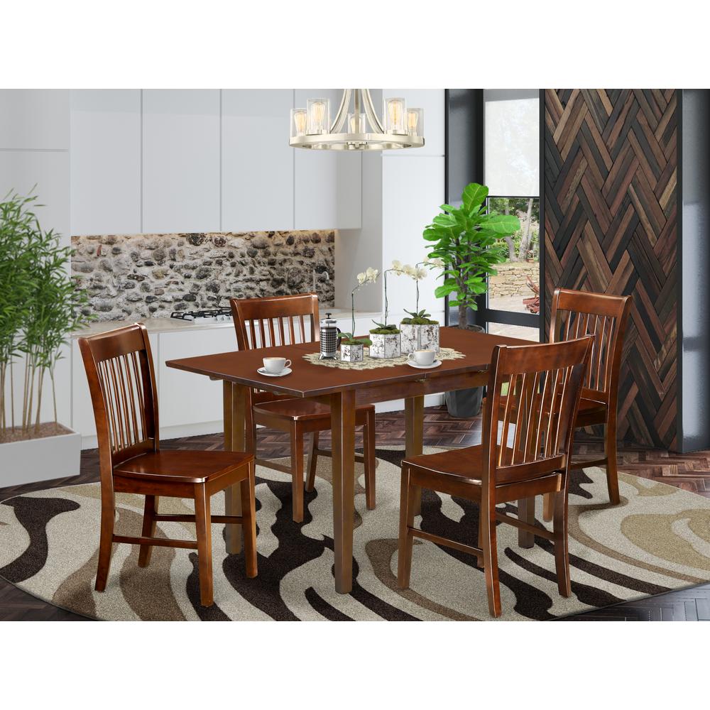 5  Pc  small  Kitchen  Table  set-  Table  with  a  12in  leaf  and  4  Dining  Chairs. Picture 4