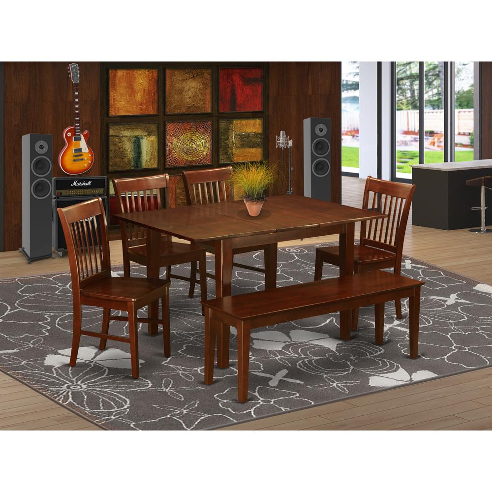 6  Pc  dinette  set  -  Table  and  4  Dining  Table  Chairs  for  Dining  room  and  Bench. Picture 4