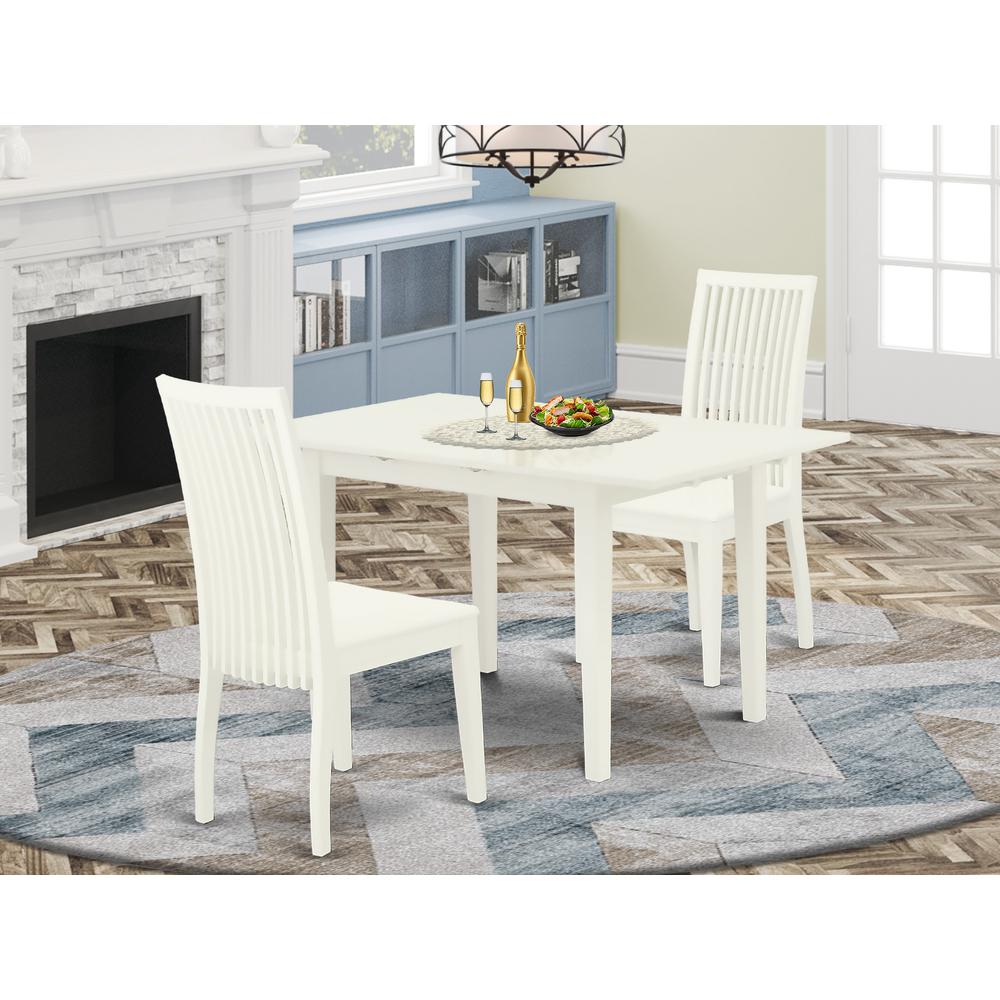 Dining Table- Dining Chairs, NOIP3-LWH-W. Picture 3