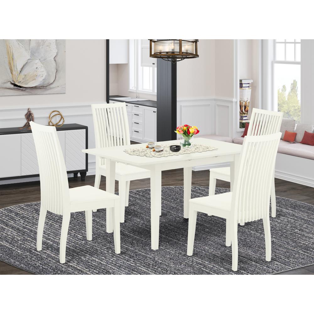 Dining Table- Dining Chairs, NOIP5-LWH-W. Picture 3