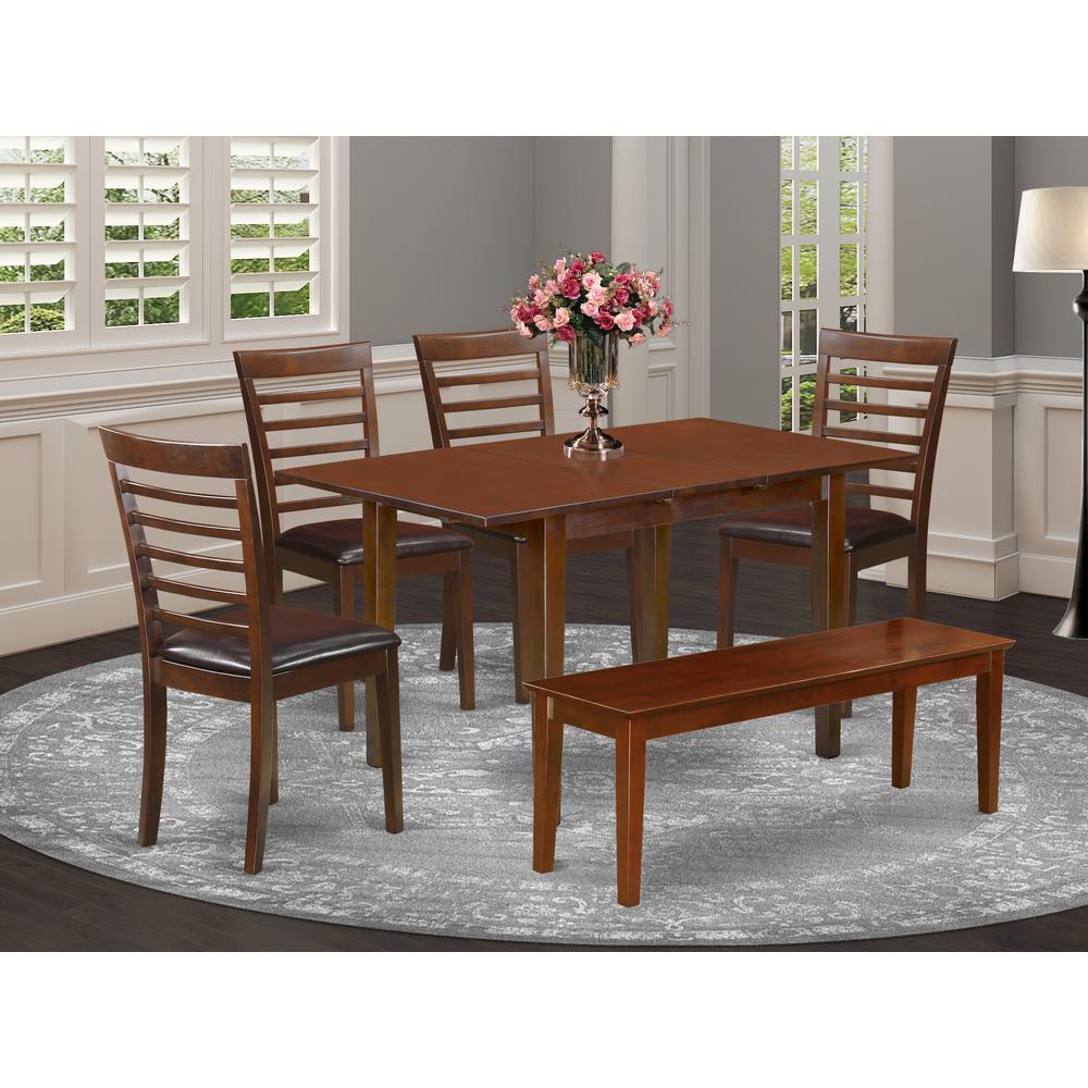 6  Pc  small  Table  set  -  Table  and  4  Dining  Chairs  plus  Bench. Picture 4