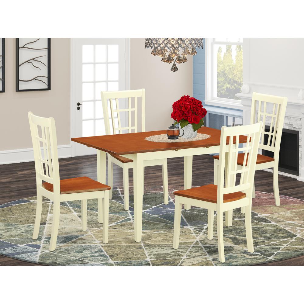 5  PcTable  and  Chairs  set  for  4-Dinette  Table  and  4  Kitchen  Dining  Chairs. Picture 4