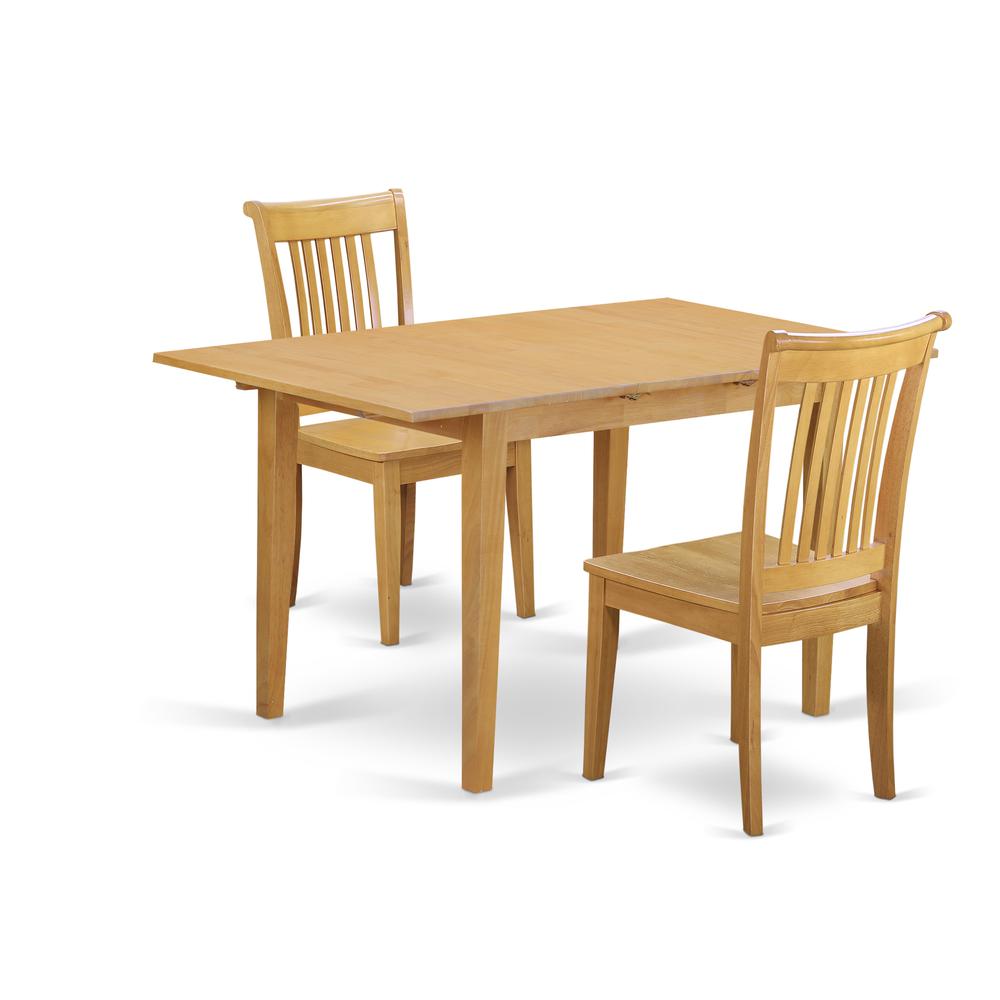 Dining Room Set Oak, NOPO3-OAK-W. Picture 1