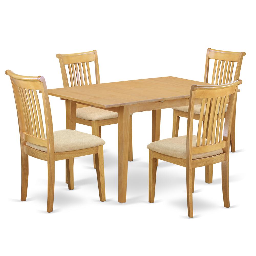 Dining Room Set Oak, NOPO5-OAK-C. Picture 1