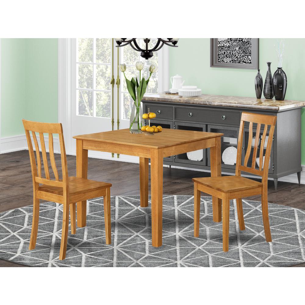 3  Pc  small  Kitchen  Table  and  Chairs  set  -square  Kitchen  Table  and  2  Dining  Chairs. Picture 4