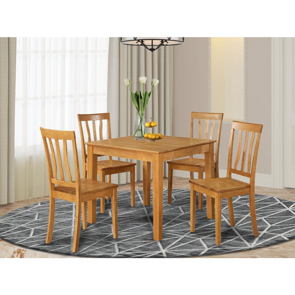 5  Pc  Kitchen  Table  -square  Table  and  4  Kitchen  Chairs. Picture 4