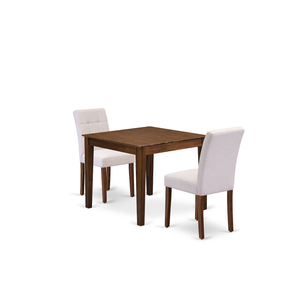 3 Piece Dining Set contain A Wooden Kitchen Table. Picture 1