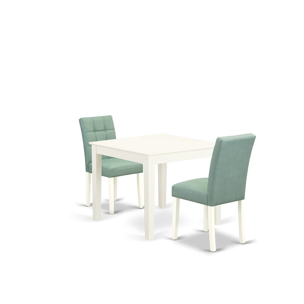 3 Piece Mid Century Modern Dining Set contain A Dinning Table. Picture 1