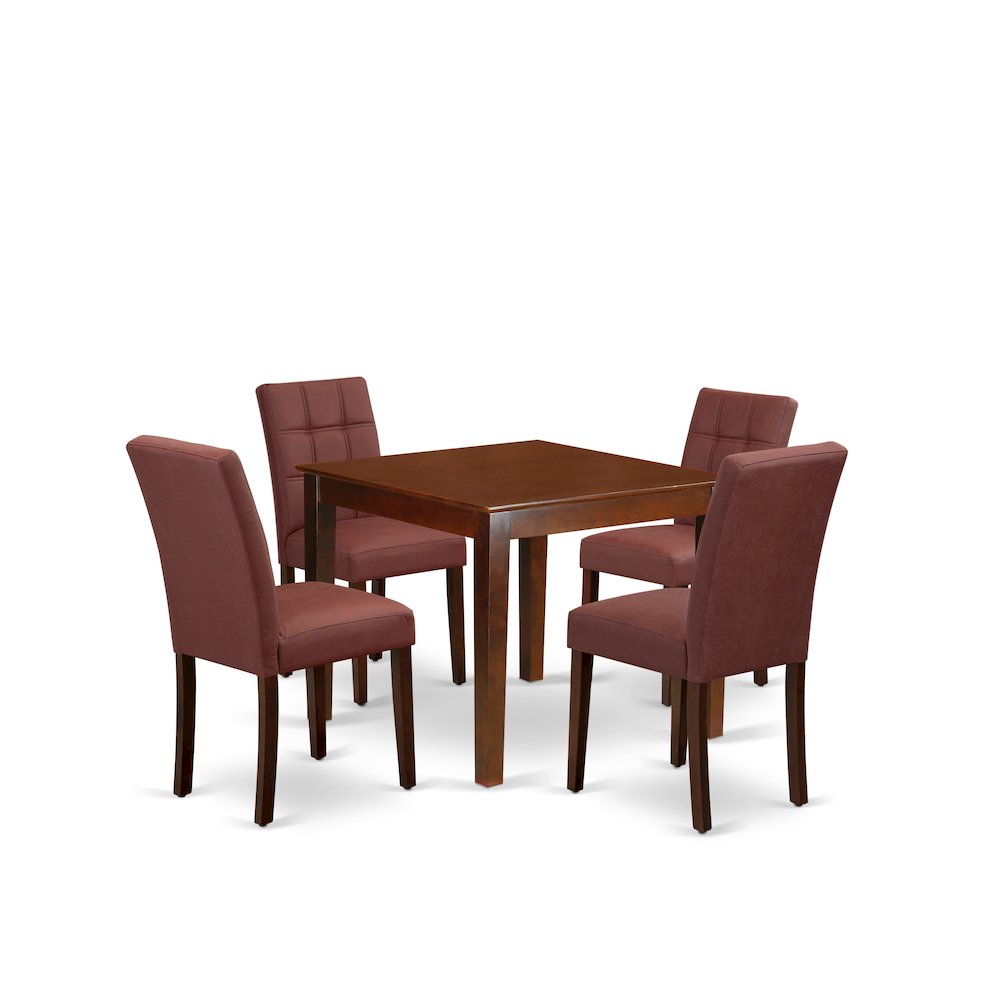 5 Piece Dining Room Set consists A Wooden Kitchen Table. Picture 1