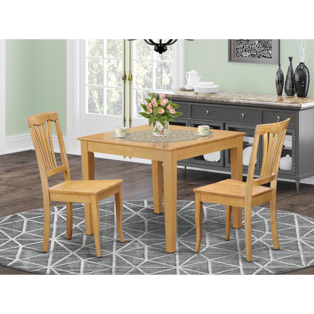 3  Pc  small  Kitchen  Table  set  -square  Table  and  2  Dining  Chairs. Picture 4