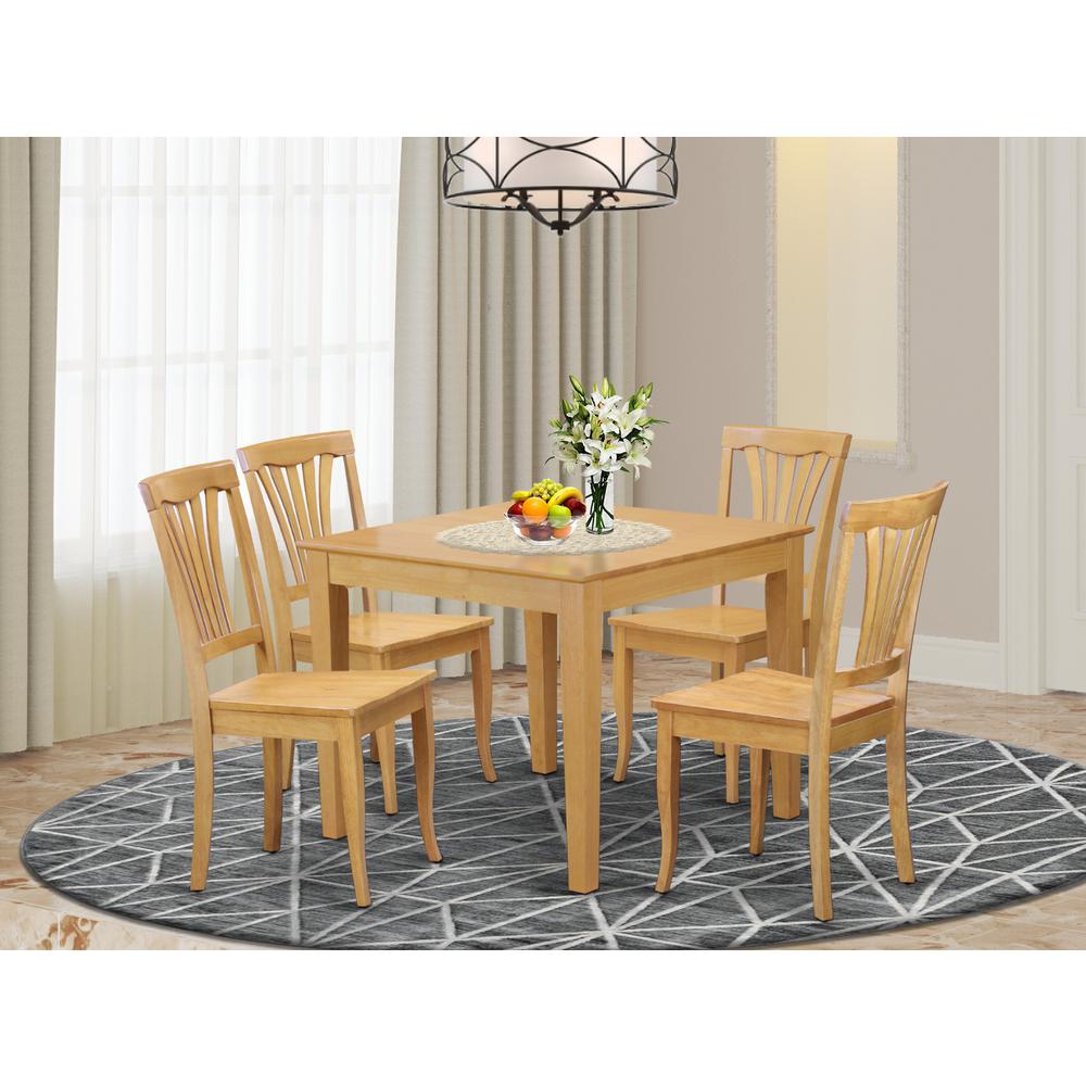 5  Pc  small  Kitchen  Table  and  Chairs  set  -square  Dinette  Table  and  4  Kitchen  Chairs. Picture 4