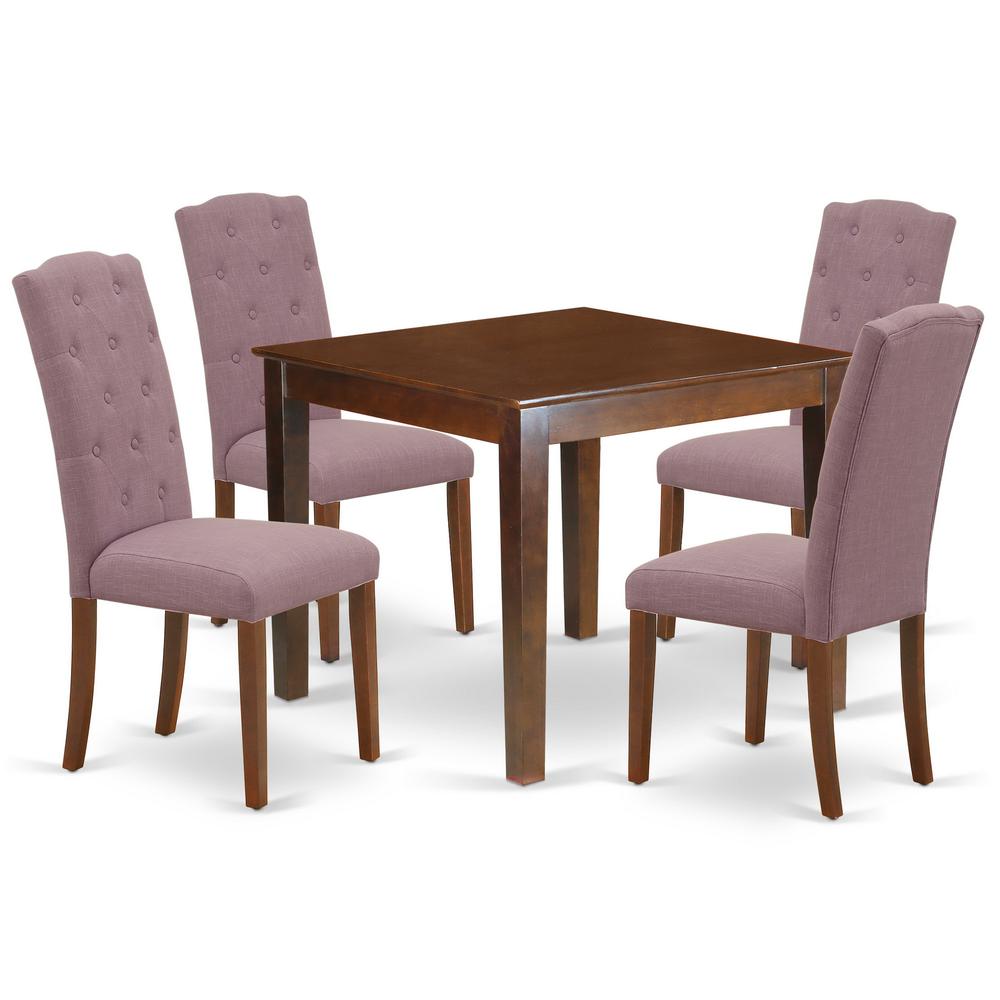 Dining Room Set Mahogany, OXCE5-MAH-10. Picture 1