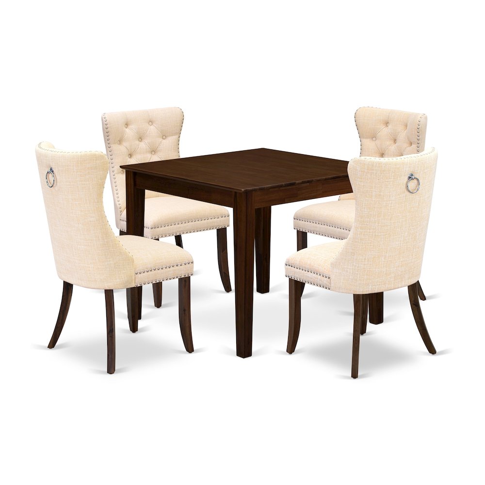 5 Piece Modern Dining Table Set. Picture 1