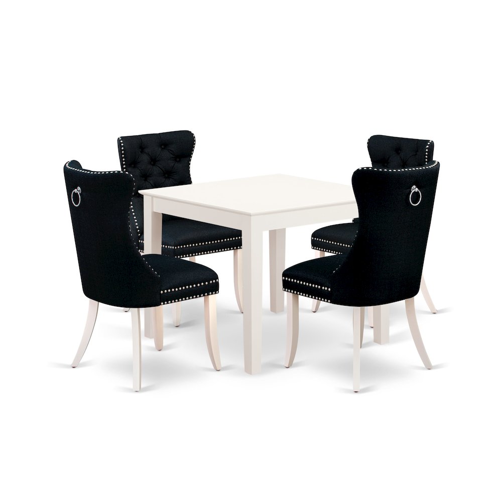 5 Piece Dining Room Furniture Set Consists of a Square Kitchen Table. Picture 1