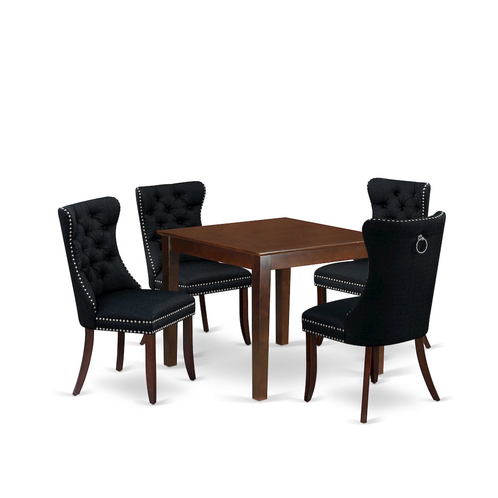 5 Piece Dinette Set Consists of a Square Dining Room Table. Picture 1