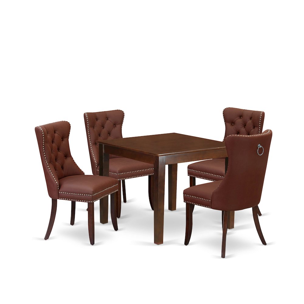 5 Piece Modern Dining Table Set. Picture 1