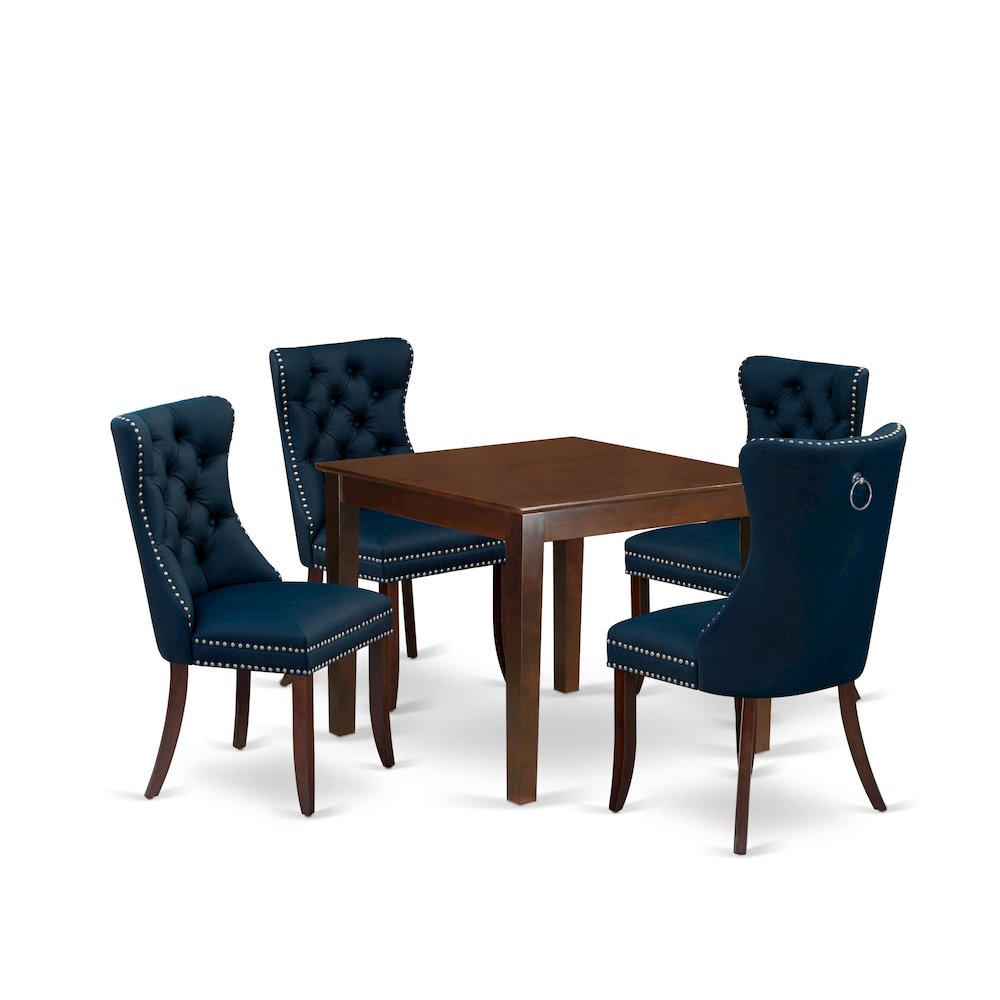 5 Piece Kitchen Table & Chairs Set Consists of a Square Dining Room Table. Picture 1