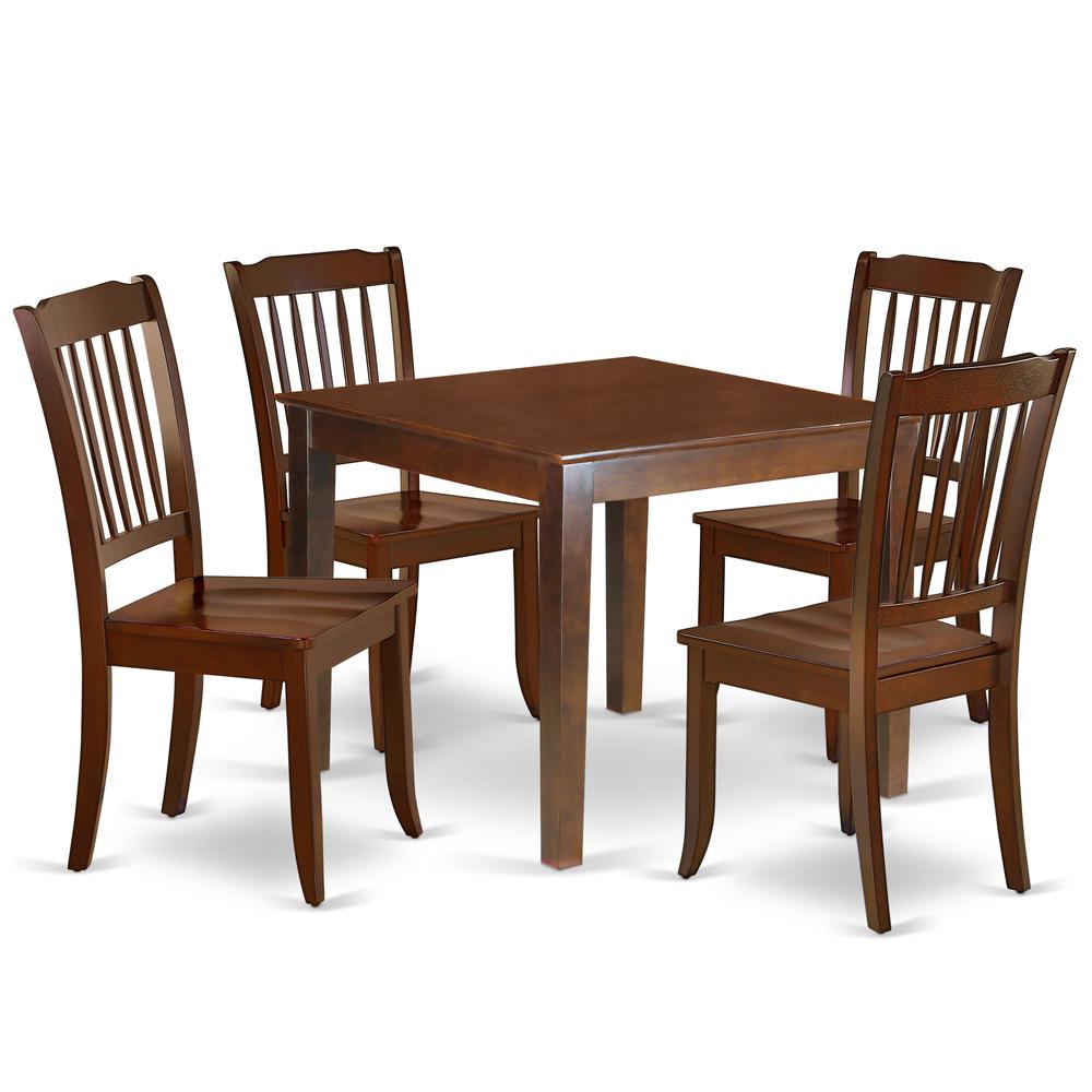 Dining Room Set Mahogany, OXDA5-MAH-W. Picture 1