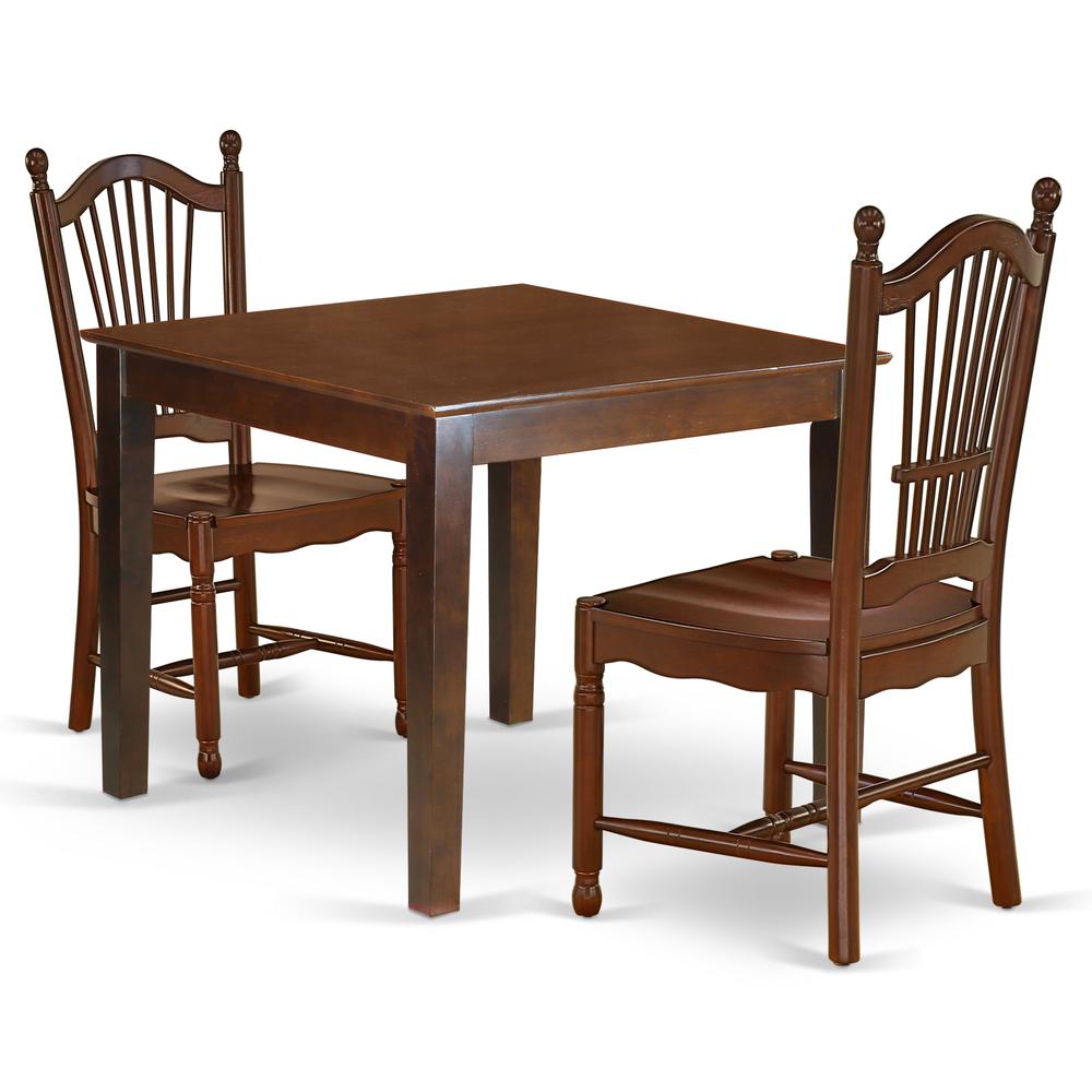 Dining Room Set Mahogany, OXDO3-MAH-W. Picture 1
