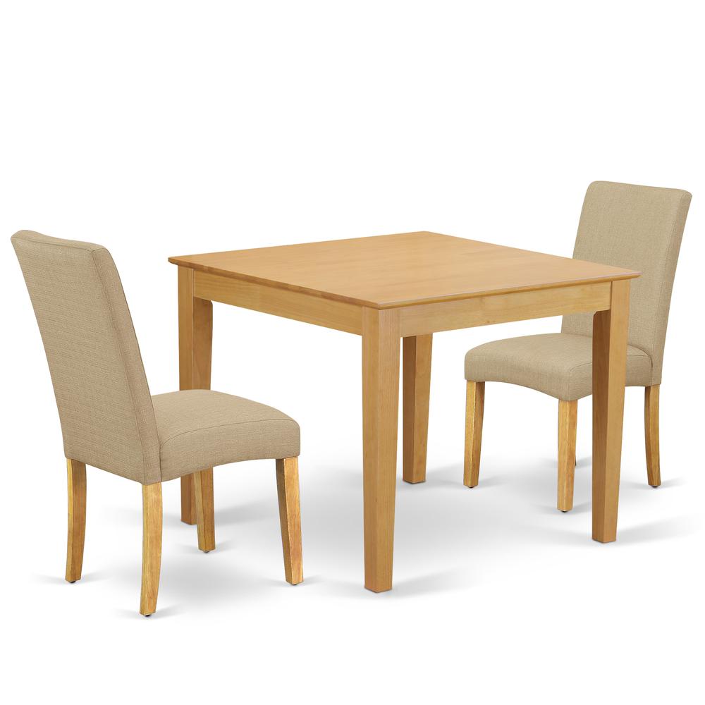 Dining Room Set Oak, OXDR3-OAK-16. Picture 1
