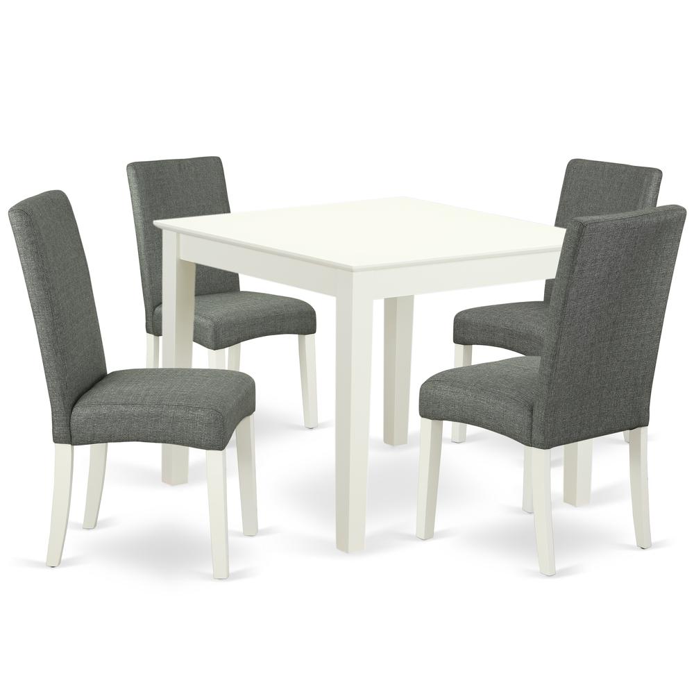 Dining Room Set Linen White, OXDR5-LWH-07. Picture 1