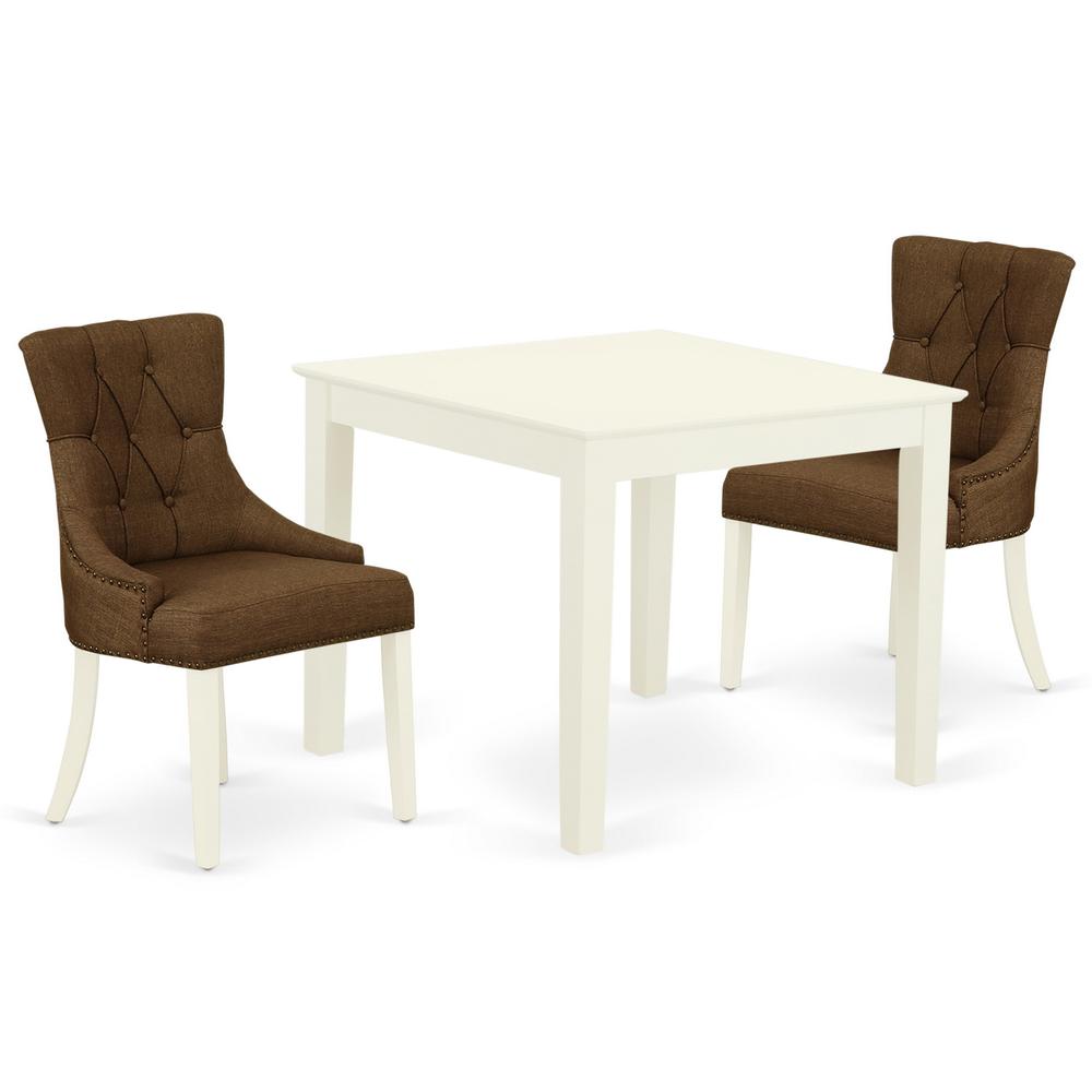 Dining Room Set Linen White, OXFR3-LWH-18. Picture 1
