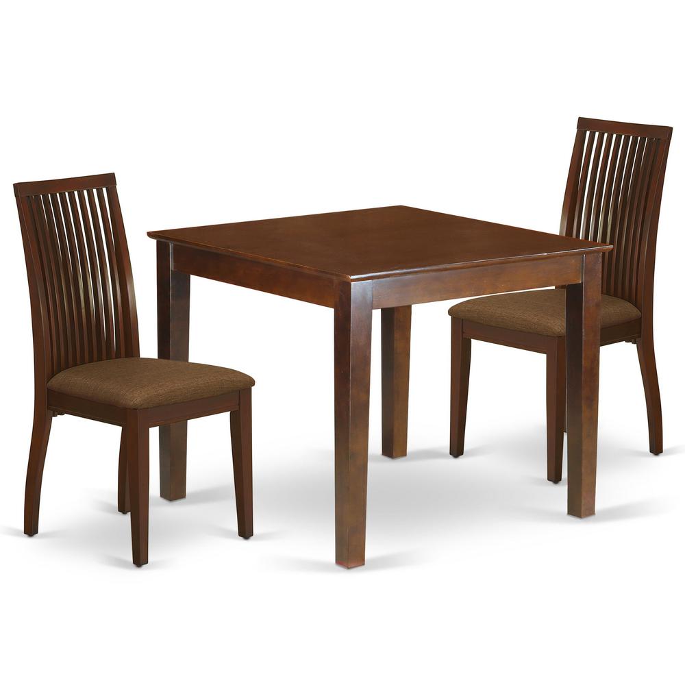 Dining Room Set Mahogany, OXIP3-MAH-C. Picture 1