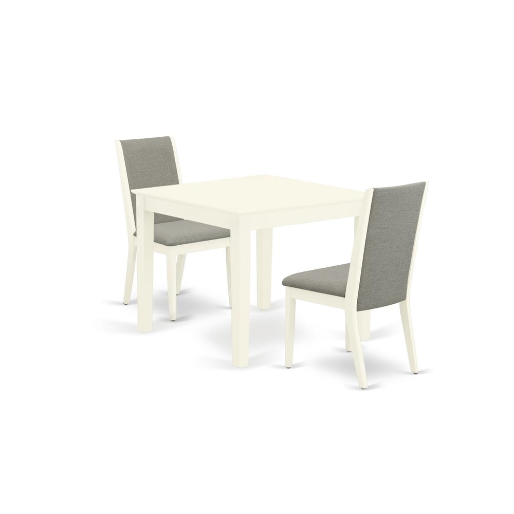 Dining Room Set Linen White, OXLA3-LWH-06. Picture 1
