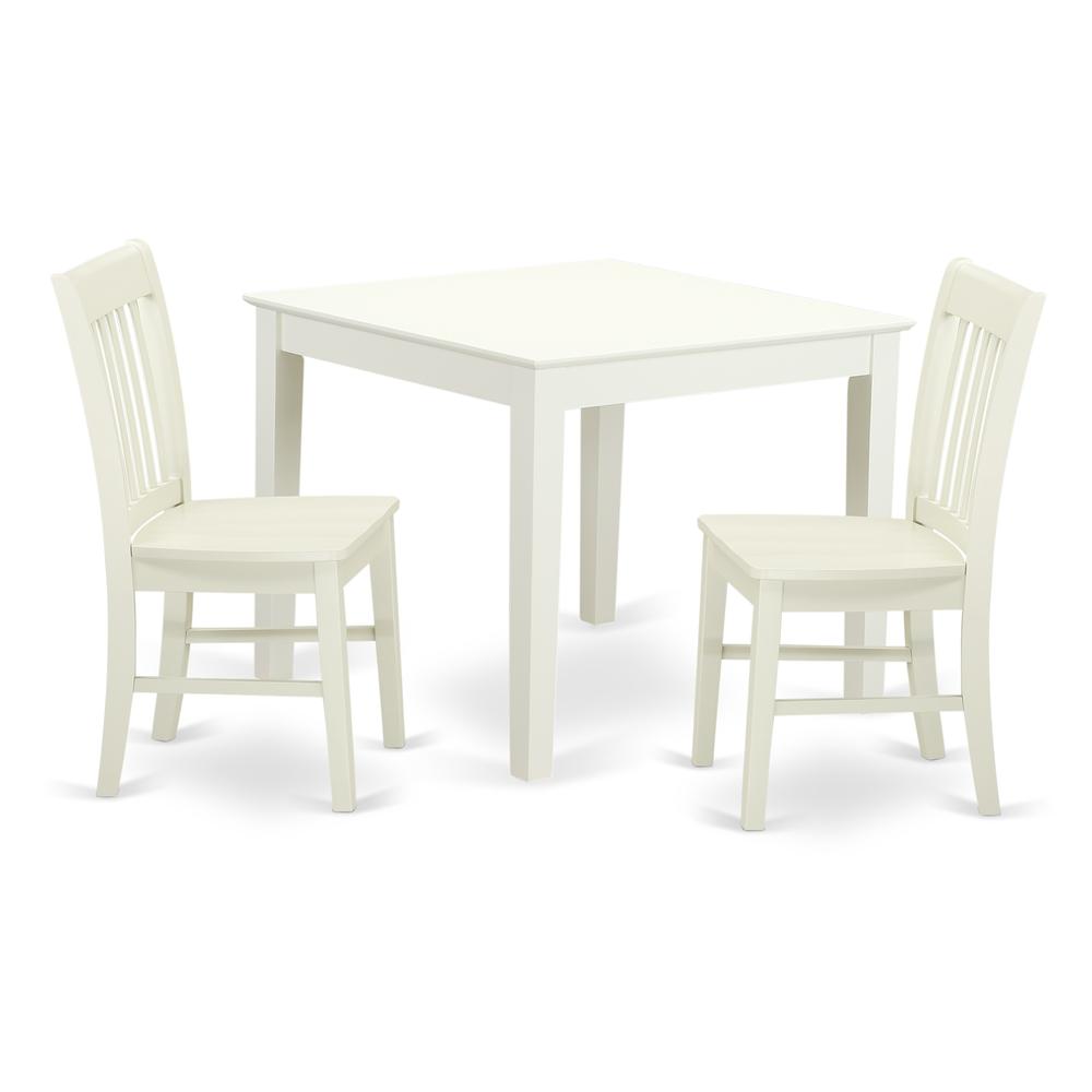 Dining Room Set Linen White, OXNO3-LWH-W. Picture 1