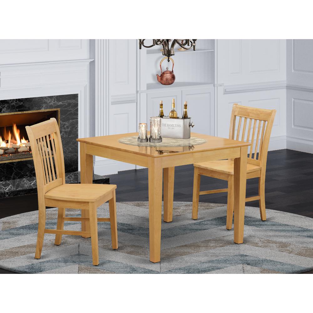 3  Pc  small  Kitchen  Table  set  -  square  Kitchen  Table  and  2  dinette  Chairs. Picture 4