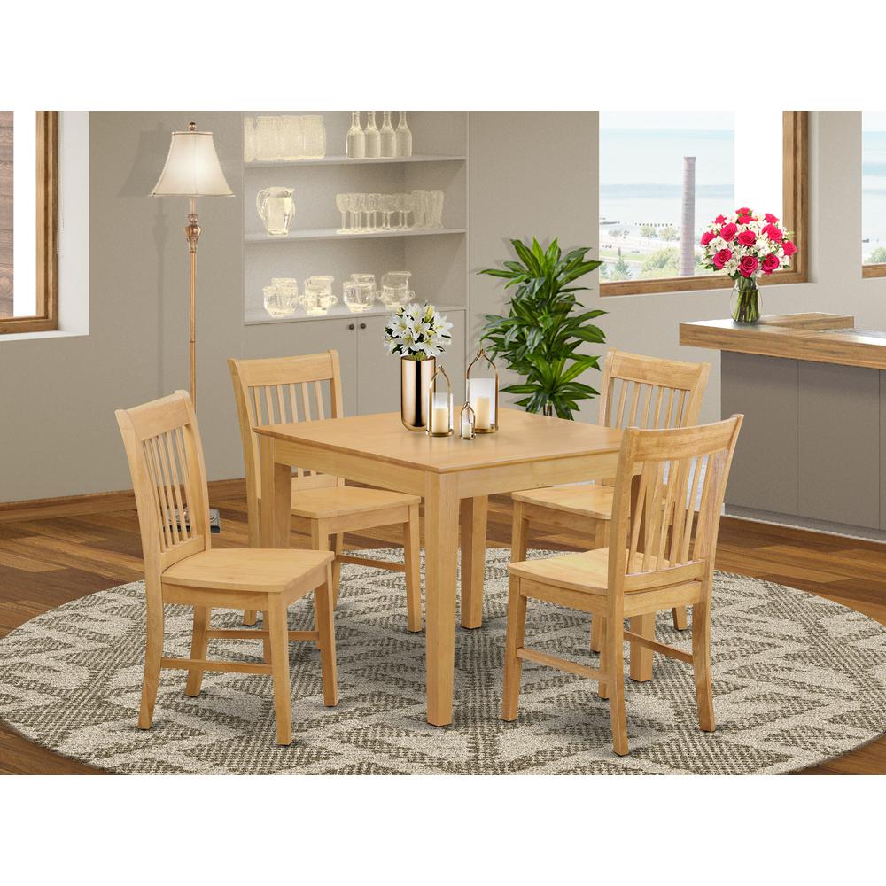 5  Pc  Kitchen  Table  -  square  Table  and  4  Kitchen  Dining  Chairs. Picture 4