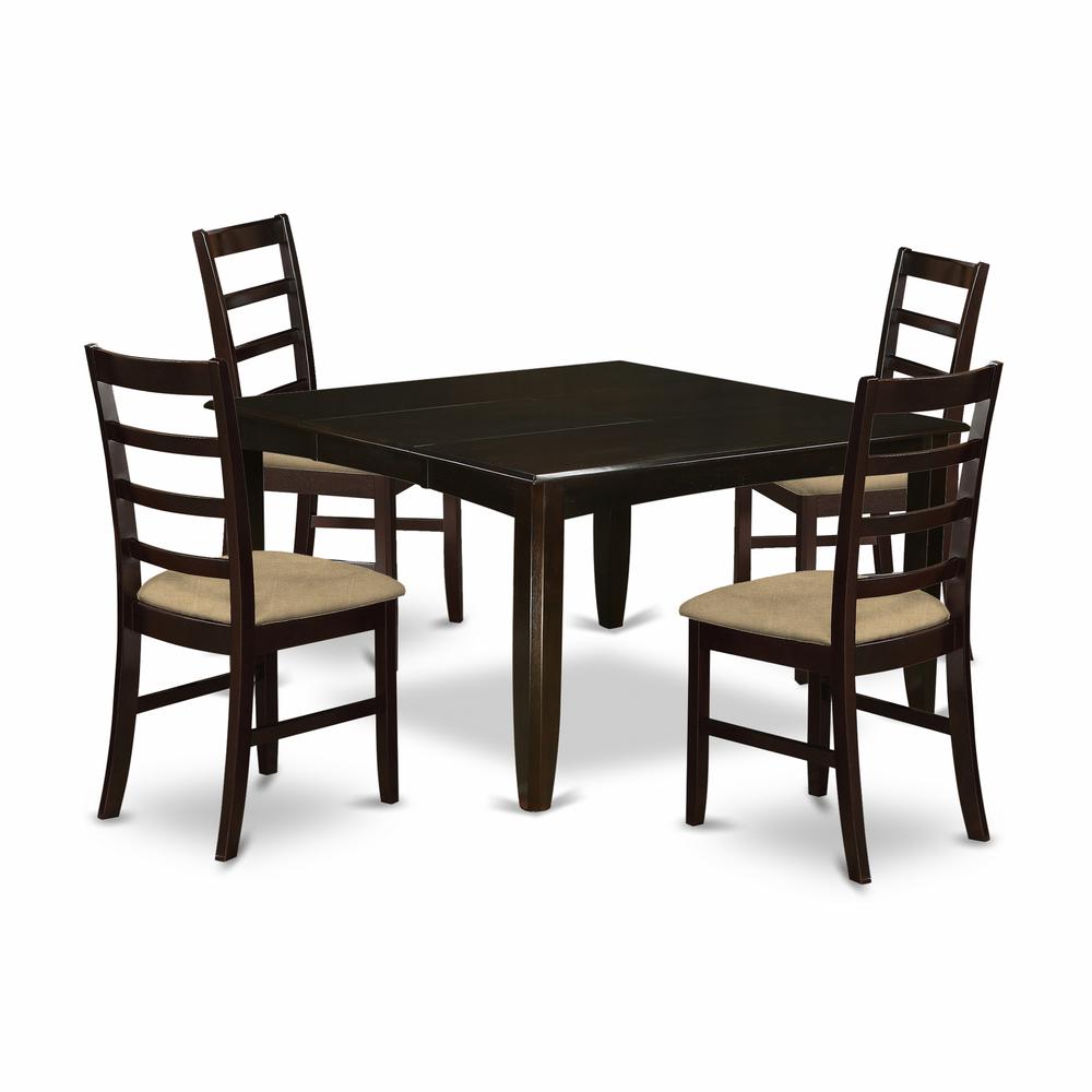 PARF5-CAP-C 5 Pc Dining room set-Table and 4 Kitchen Chairs.. Picture 1