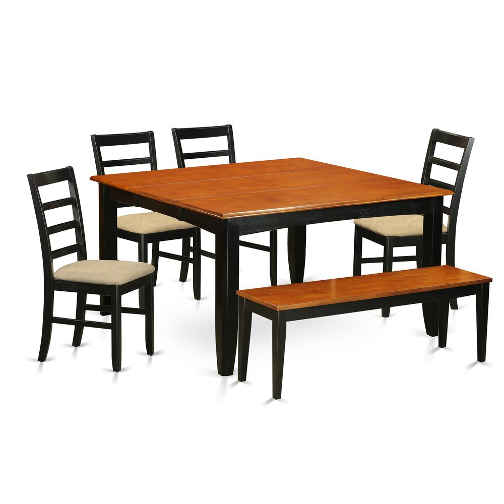 Dining Room Set Black, PARF6-BLK-C. Picture 1