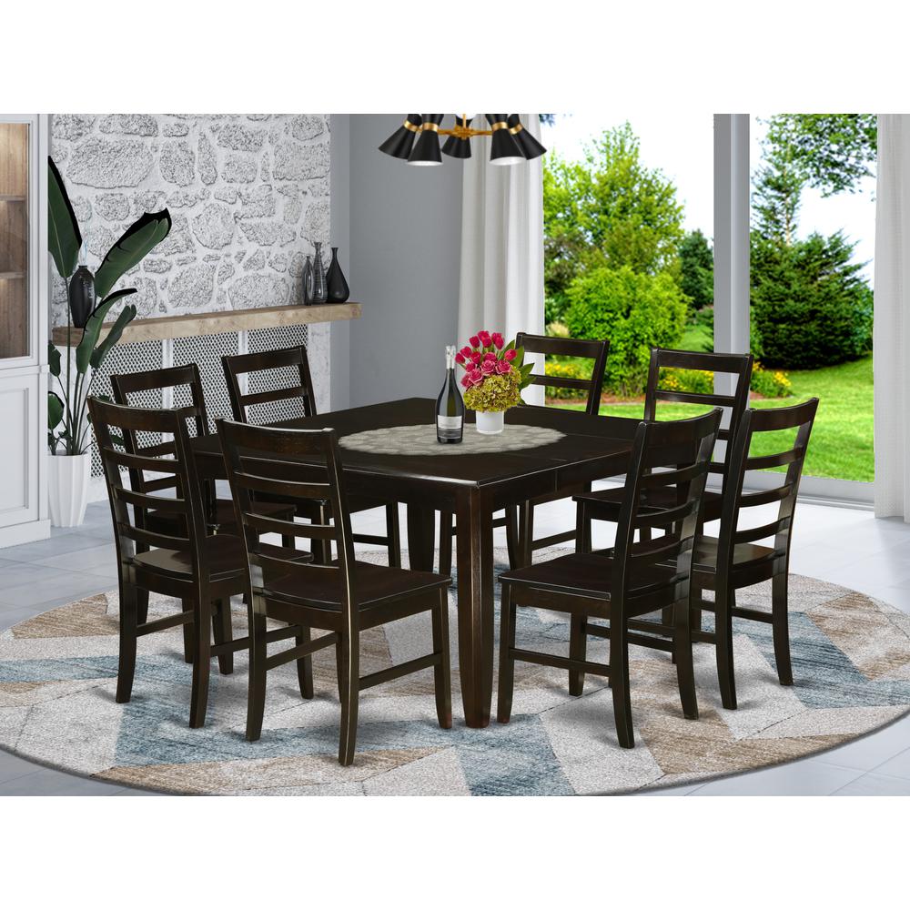 9  Pc  Kitchen  Table  set-Square  54"  Gathering  Table  and  8  Stools. Picture 4