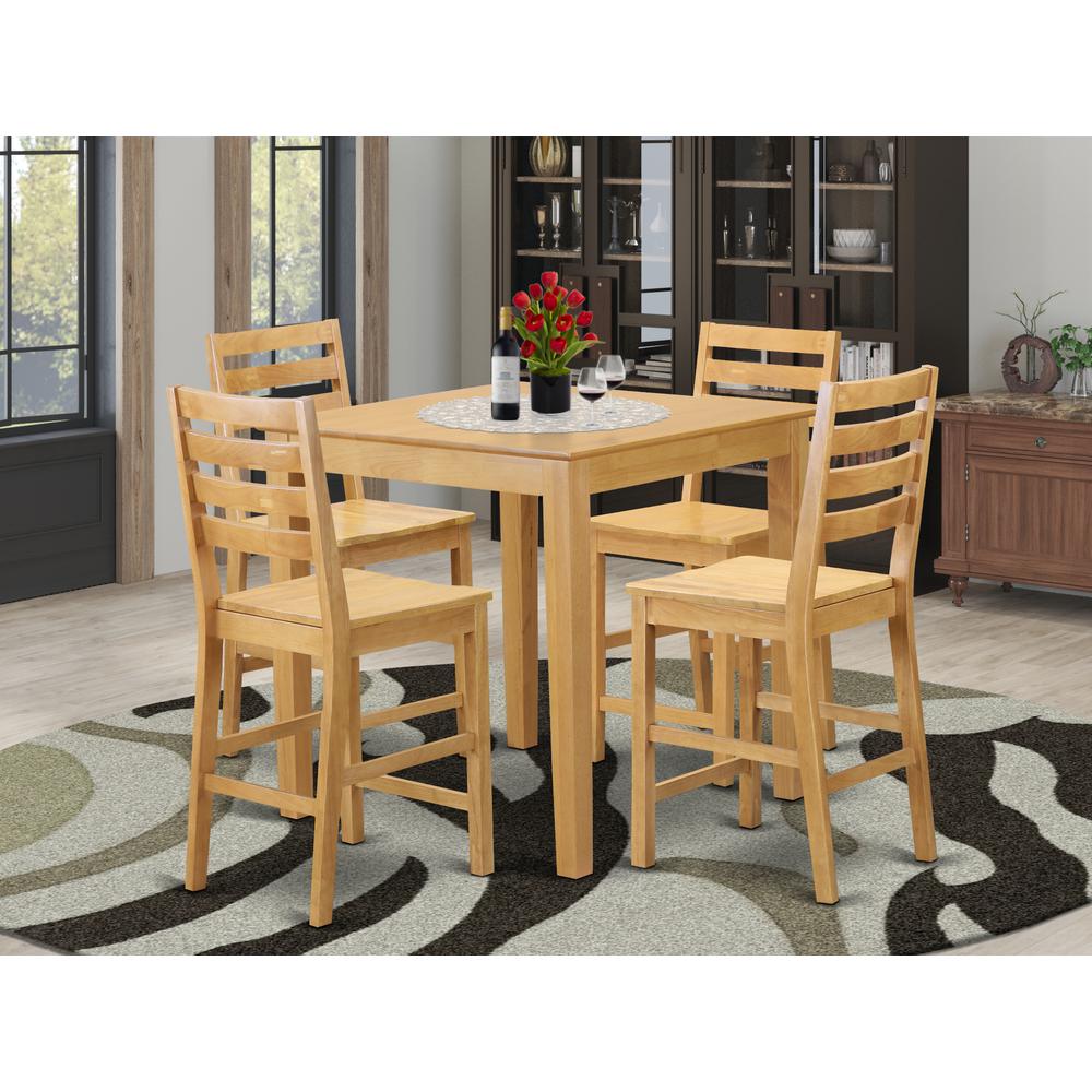5  Pc  counter  height  set  -  high  top  Table  and  4  counter  height  Chairs.. Picture 4