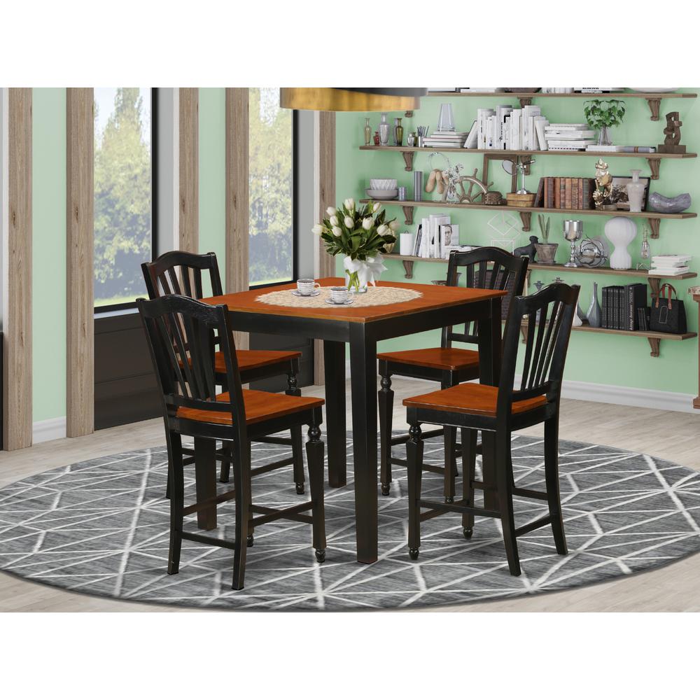 5  PC  counter  height  pub  set-pub  Table  and  4  bar  stools. Picture 4