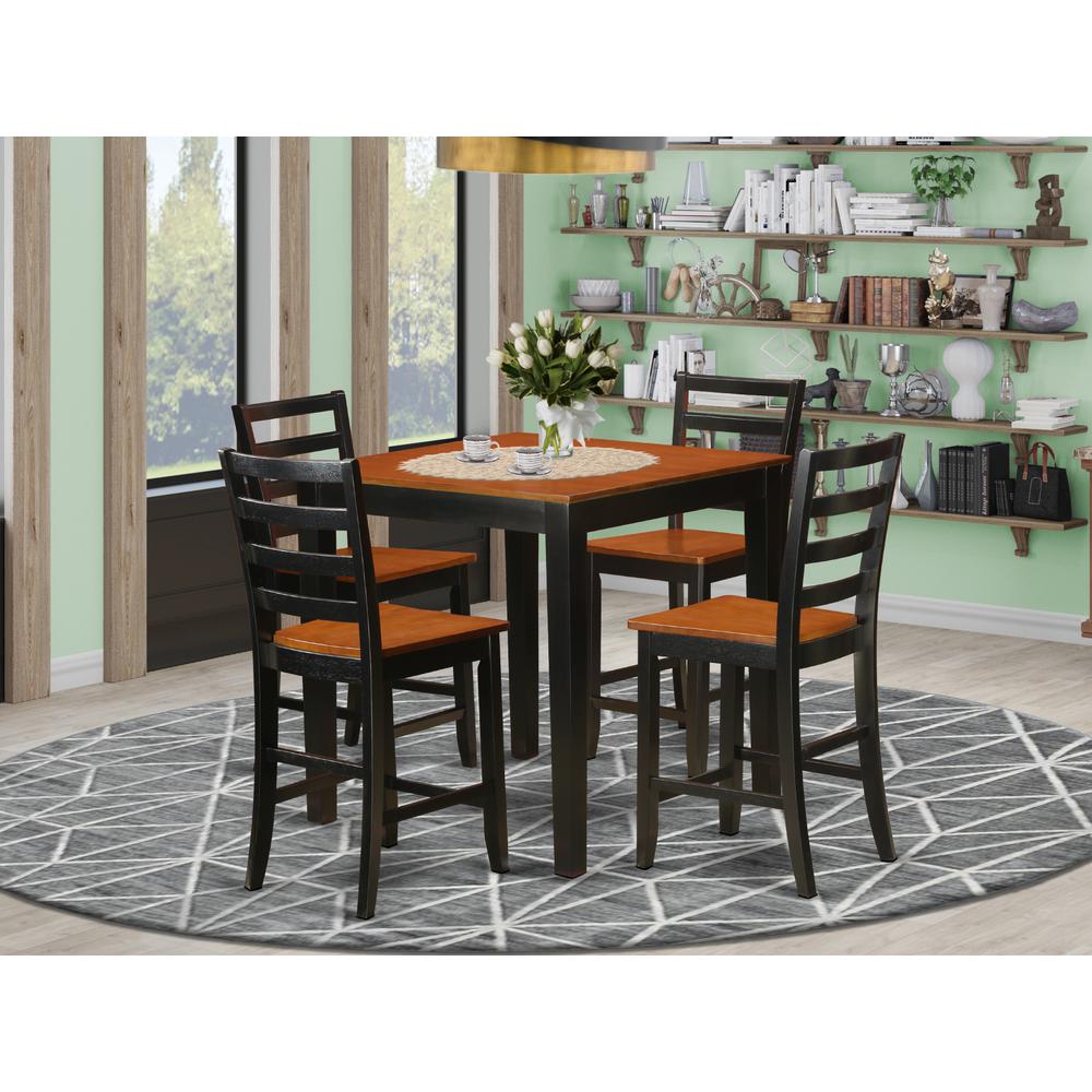 5  PC  counter  height  pub  set  -  counter  height  Table  and  4  Kitchen  Dining  Chairs.. Picture 4