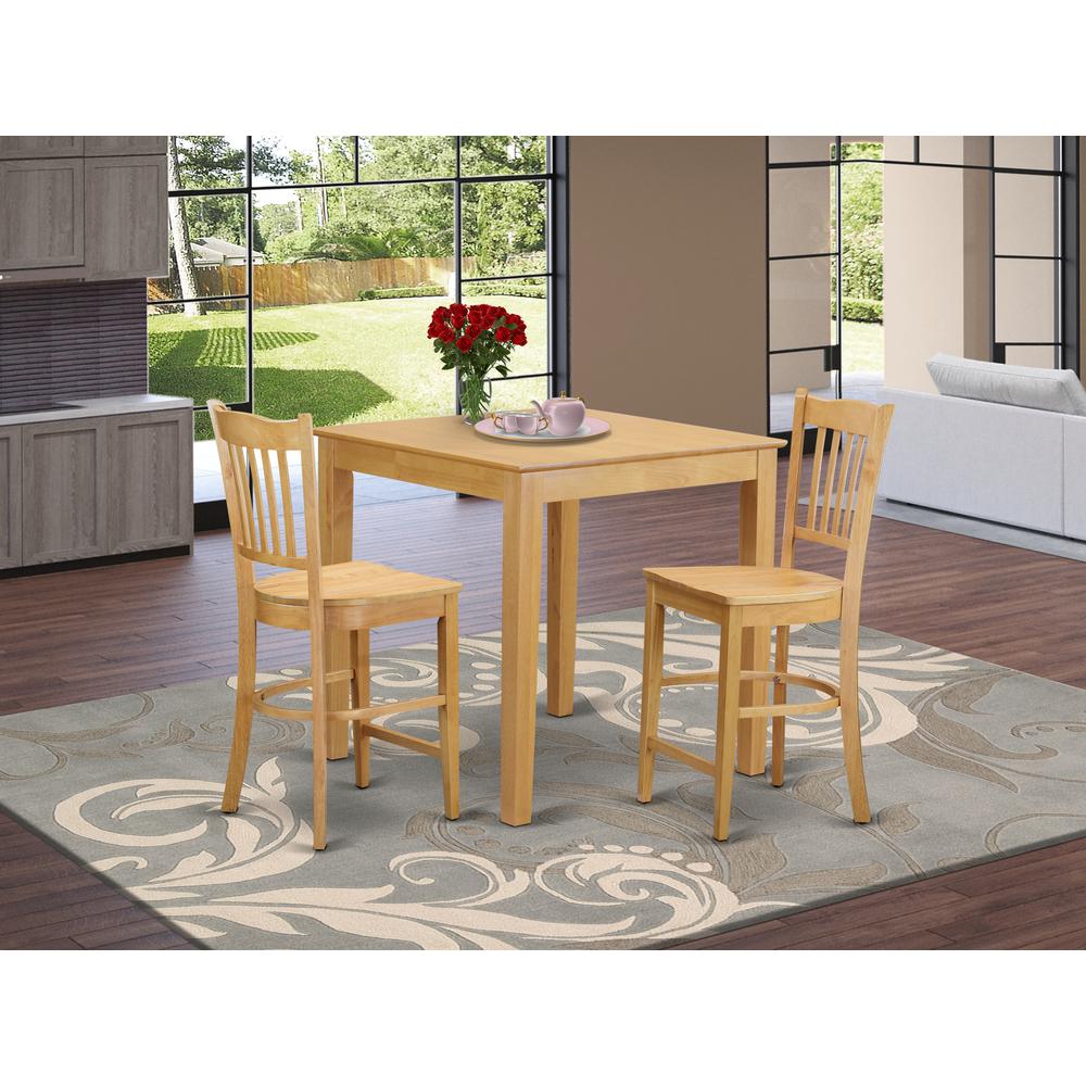 3  Pc  counter  height  set  -  high  Table  and  2  dinette  Chairs.. Picture 4