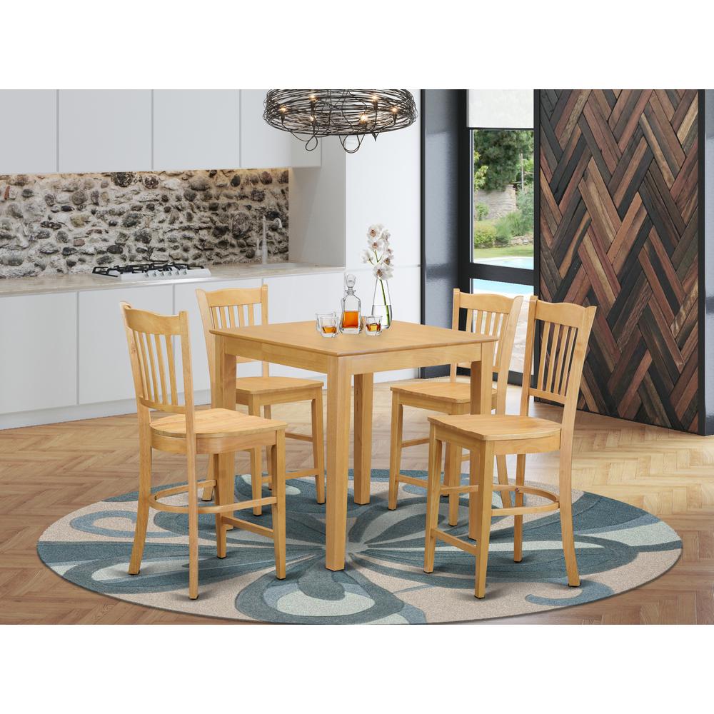 5  Pc  pub  Table  set  -  high  top  Table  and  4  counter  height  stool.. Picture 4