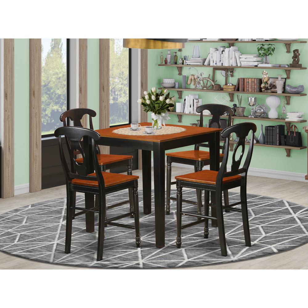 5  Pc  Dining  counter  height  set-pub  Table  and  4  Dining  Chairs.. Picture 4