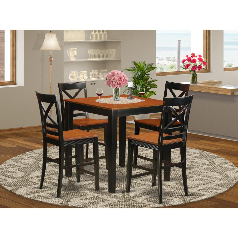5  Pcpub  Table  set-pub  Table  and  4  counter  height  Chairs. Picture 4