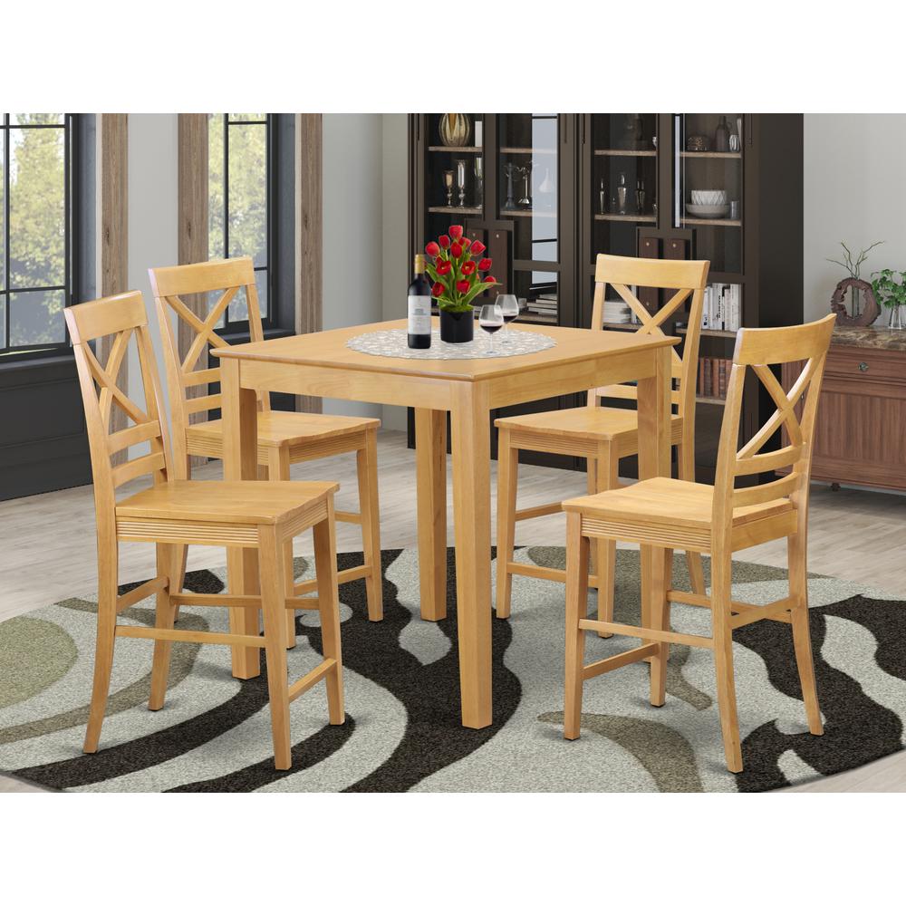 5  PC  counter  height  Dining  set  -  counter  height  Table  and  4  counter  height  stool.. Picture 4