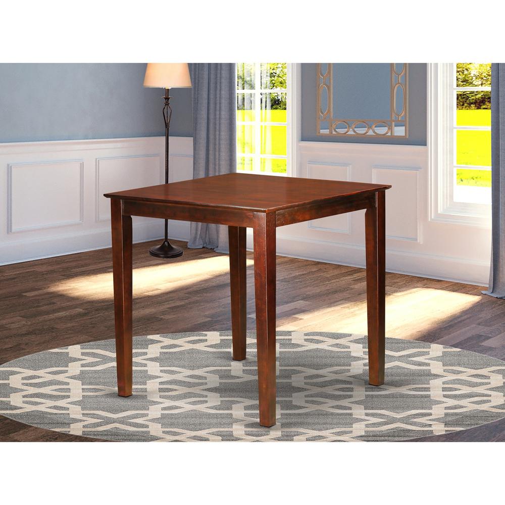 PUBS3-BRN-C 3 Pc counter height Dining set-pub Table and 2 Stools. Picture 3