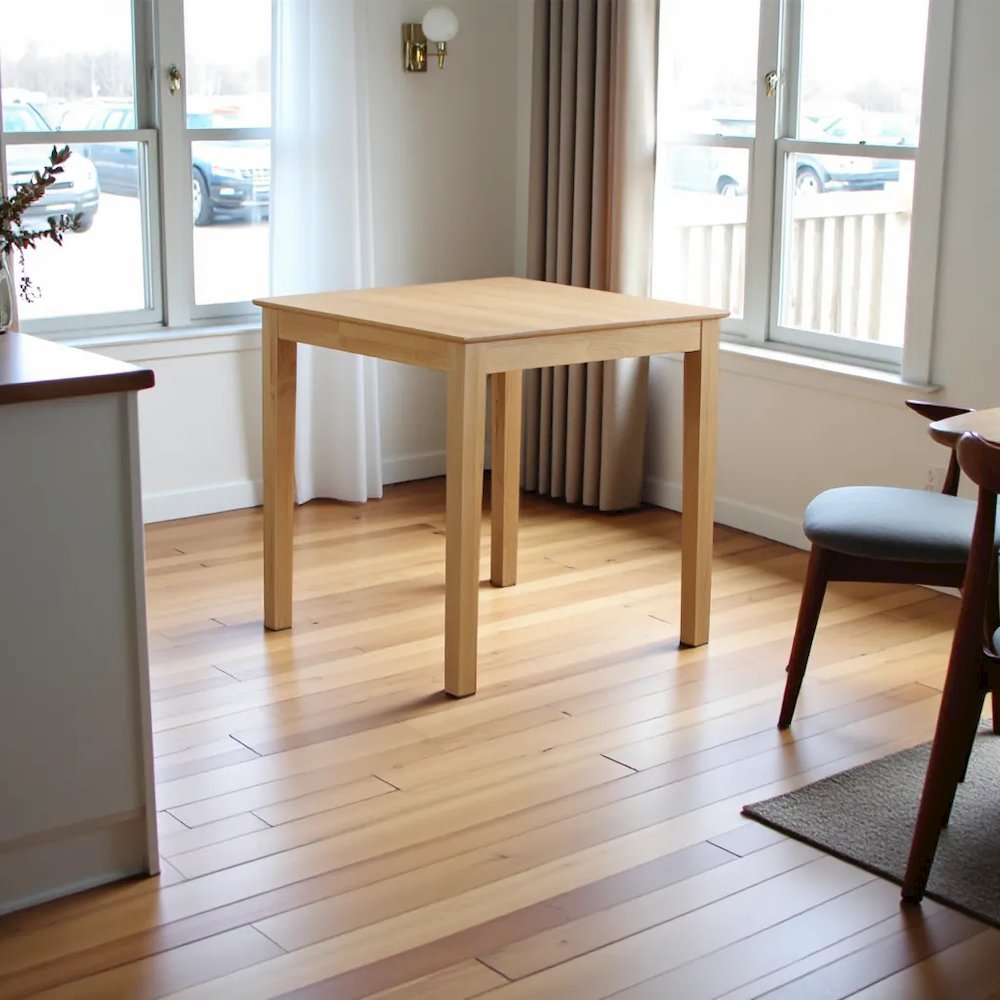Elegant Oak Small Dining Table – Solid Wood Kitchen Table for 4. Picture 3