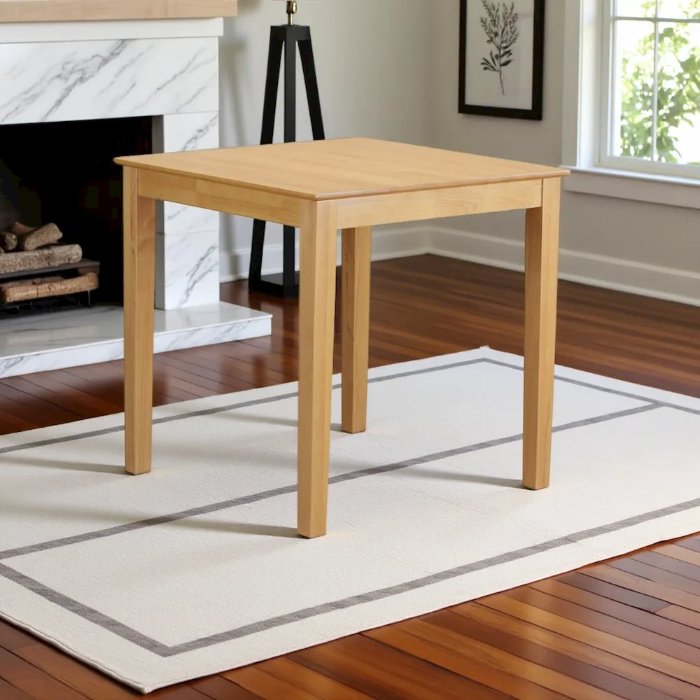 Elegant Oak Small Dining Table – Solid Wood Kitchen Table for 4. Picture 2