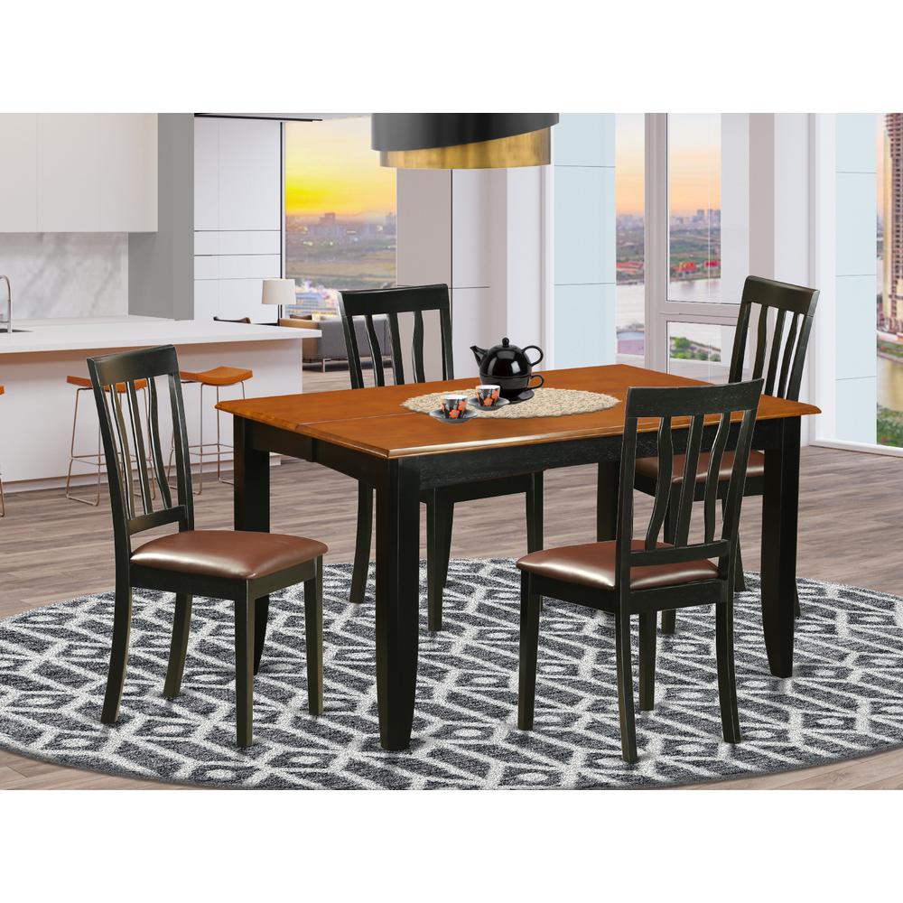 5  PcKitchen  Table  set-Dining  Table  and  4  Wooden  Dining  Chairs. Picture 4