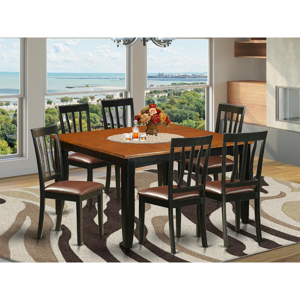 7  PC  Dining  room  set-Dining  Table  and  6  Wood  Dining  Chairs. Picture 4