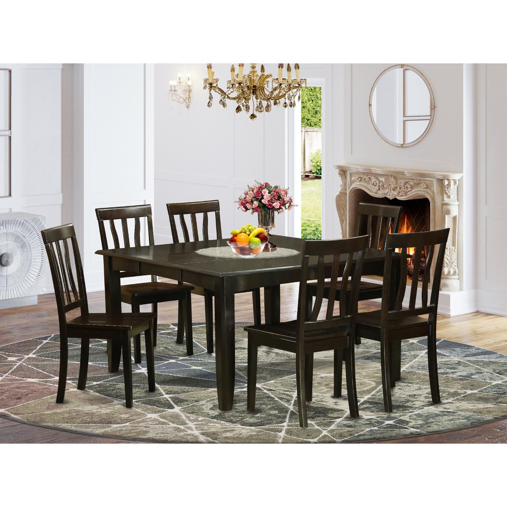 7  Pc  Dining  room  set-Dinette  Table  with  Leaf  and  6  Dinette  Chairs.. Picture 2