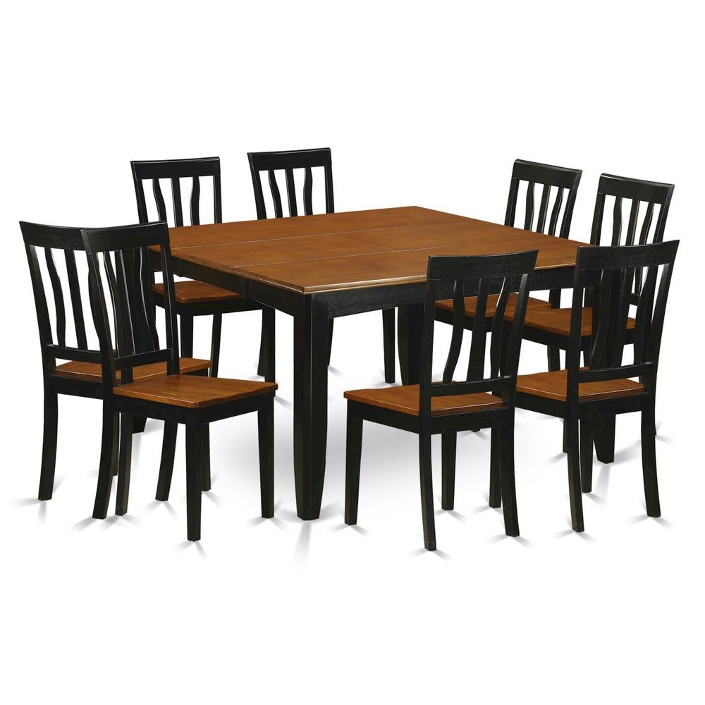 9  Pc  Dining  room  set-Dining  Table  and  8  Wood  Dining  Chairs. Picture 1