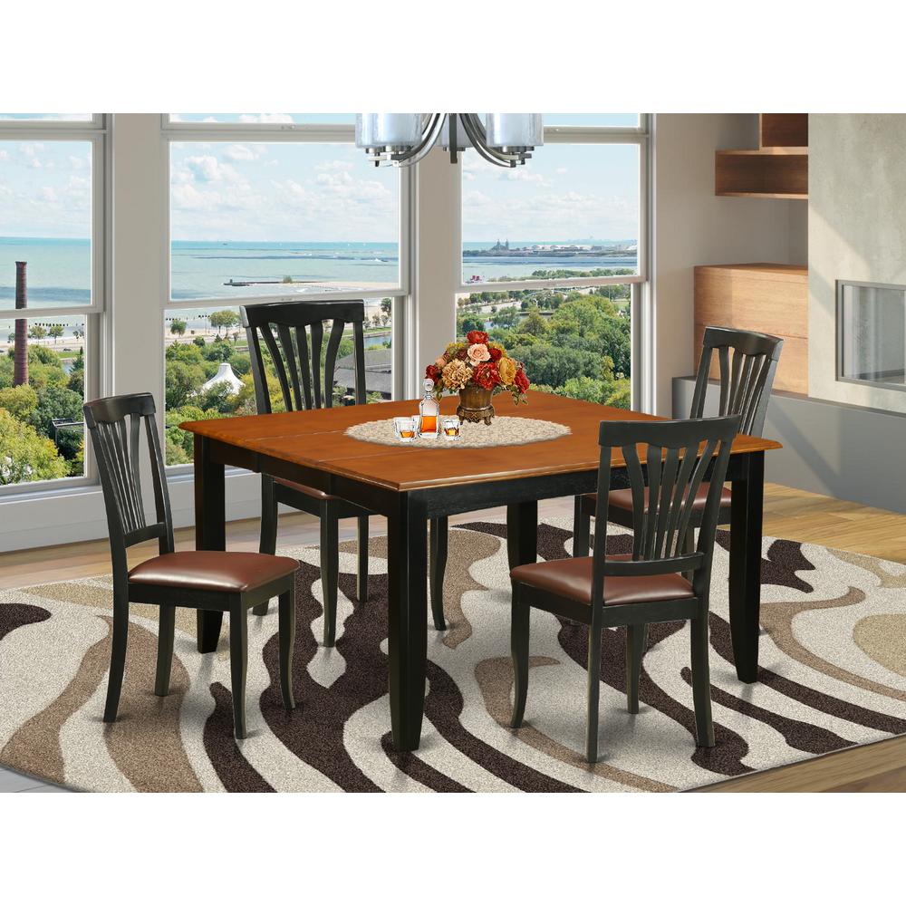 5PC  Dining  room  set-Dining  Table  and  4  Wood  Dining  Chairs. Picture 4